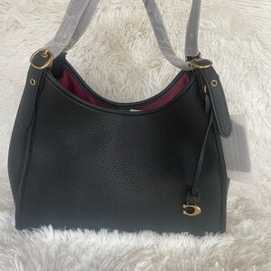 Coach Lori Black Shoulder Bag NWOT Retail $495 Everything Included